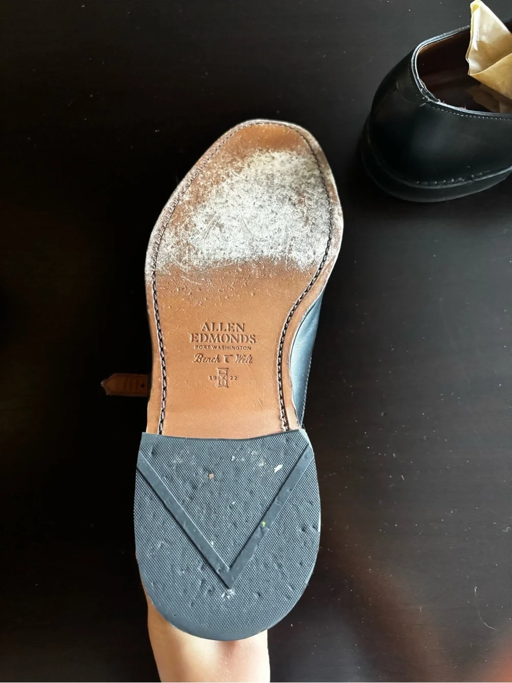 Allen Edmonds Black Leather St. John’s Dress Shoe